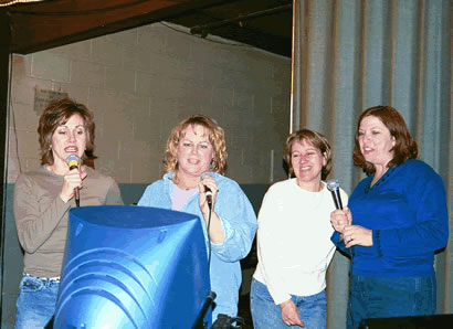 Tammy, Beth, Terri and Becky sing I Will Survive by Gloria Gaynor